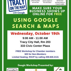 Google “Let’s Put Tracy on the Map” Workshop