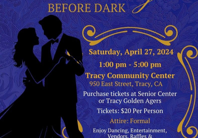 Navy and Gold Modern Elegant Anniversary Charity Ball Program